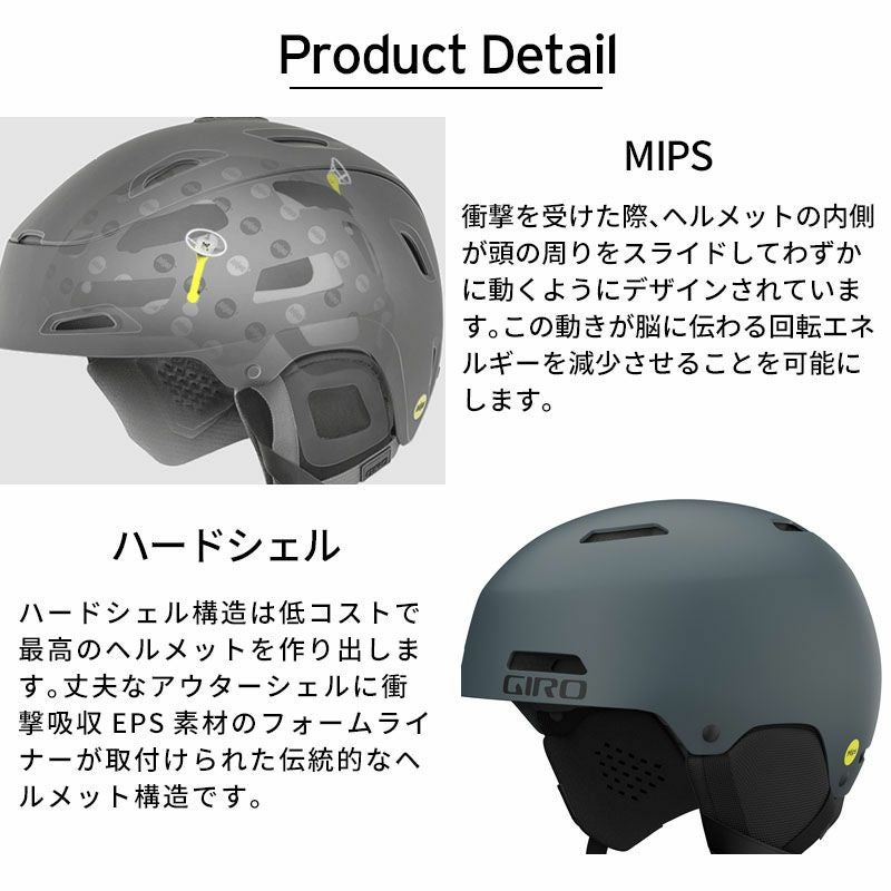 GIRO ジロ LEDGE レッジ スノーヘルメット 52-55.5cm GIRO（ジロ） 2025-26 LEDGE FS MIPS（レッジ エフエス ミップス