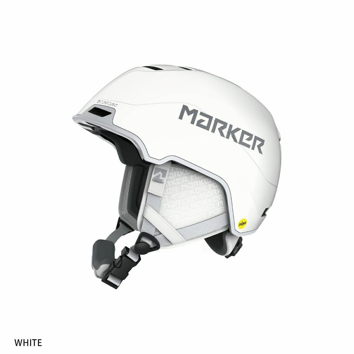 MARKER CONFIDENT ホワイトヘルメット（Mサイズ55-59センチ） MARKER マーカー スキー ヘルメット メンズ レディース＜2026