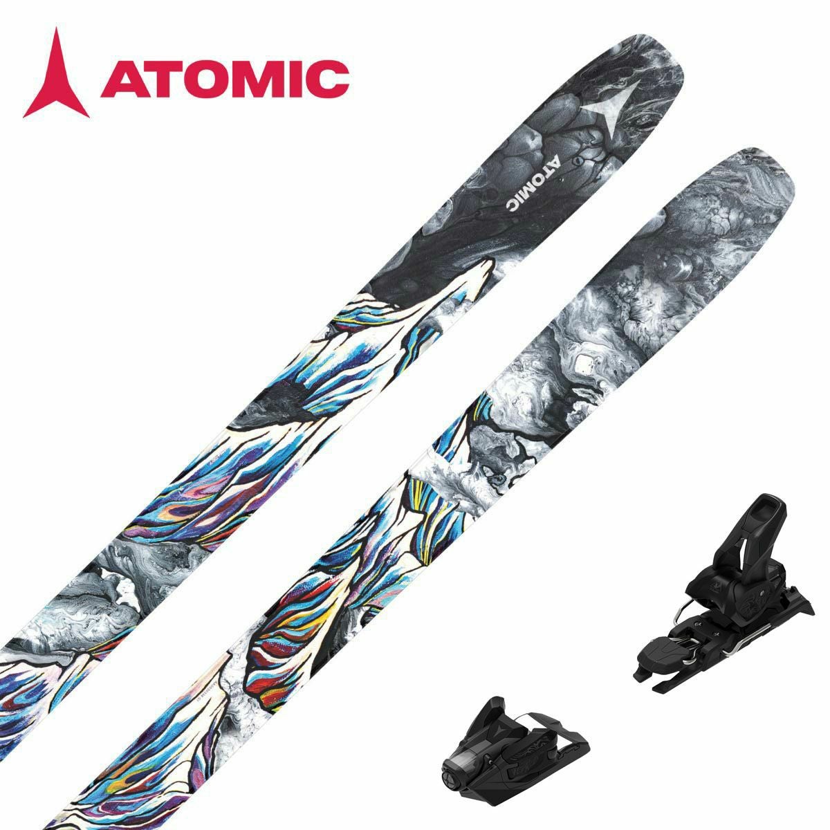 ★ジモティ割あり★ ATOMIC　アトミック スキーセット（板＆ブーツ＆ストック）  W160×D×H27.5 クリーニング済み SJ7329 ATOMIC】アトミックスキー板ならスキー用品通販ショップ - タナベ