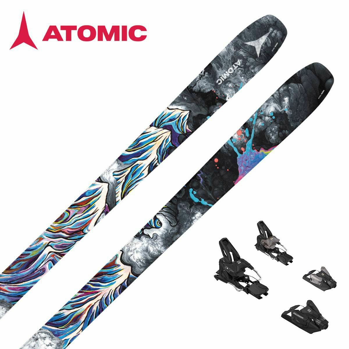 ATOMIC アトミック スキー板 2025 BENT 90 + サロモン STRIVE 14 GW