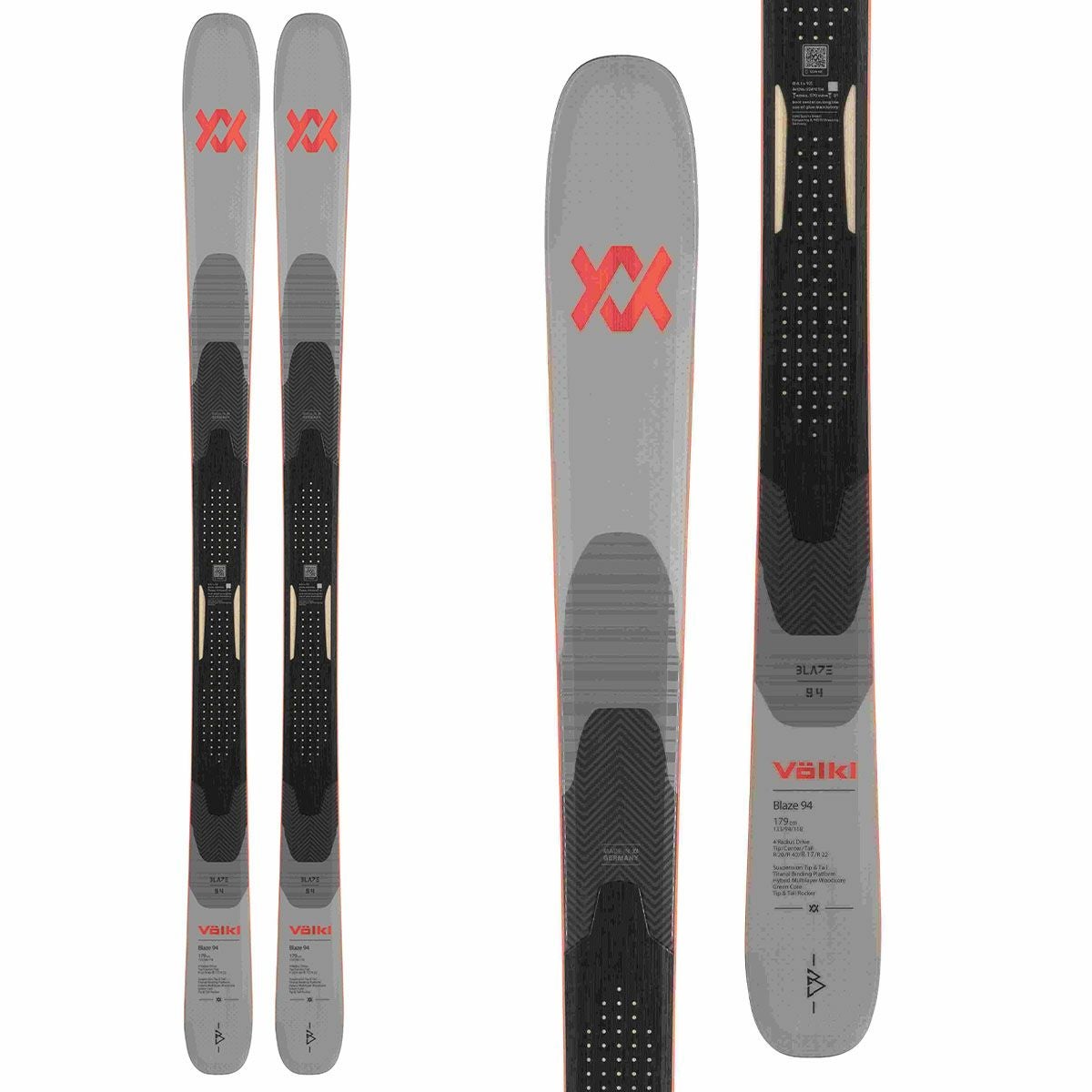 VOLKL フォルクル スキー板 メンズ レディース ＜2025＞ BLAZE 94 GREY