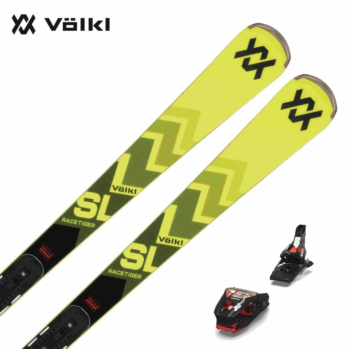 スキー板 ★ VOLKL ★ supersport ★ 175cm ★ マーカー金具付き ★ R15.9 ★ デモ 基礎 小〜中回り用 ★ オールラウンドモデル ★ フォルクル フォルクル(Volkl) スキー板 デモ・オールラウンド 2点セット
