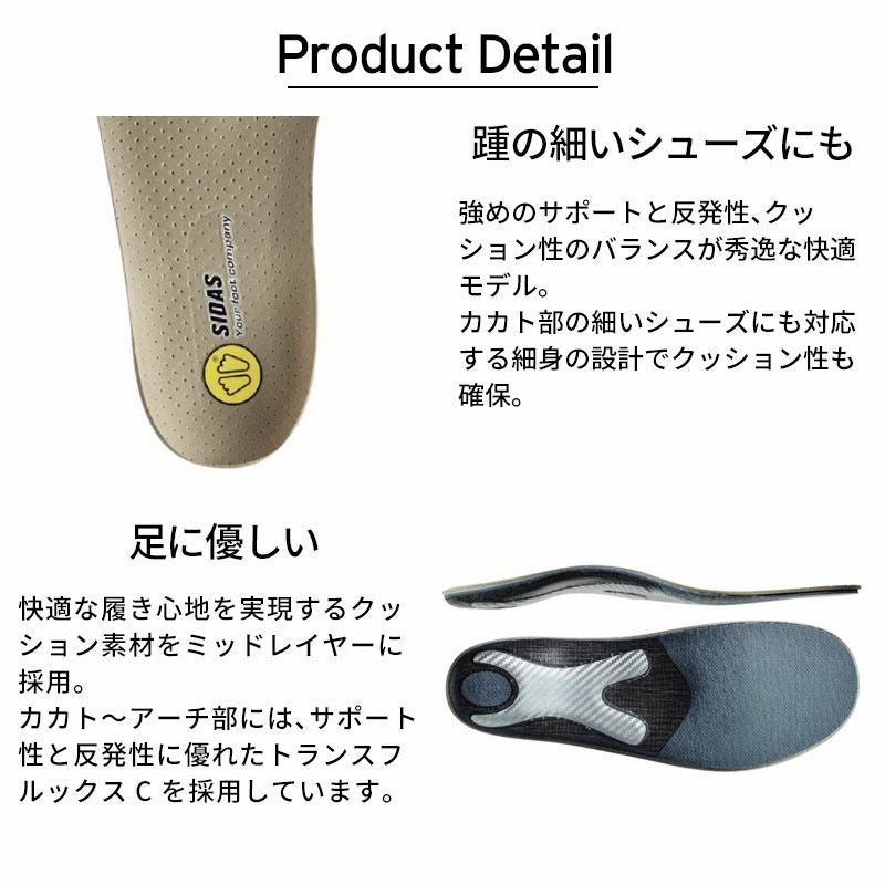 SIDAS シダス インソール メンズ レディース ＜2027＞3102321