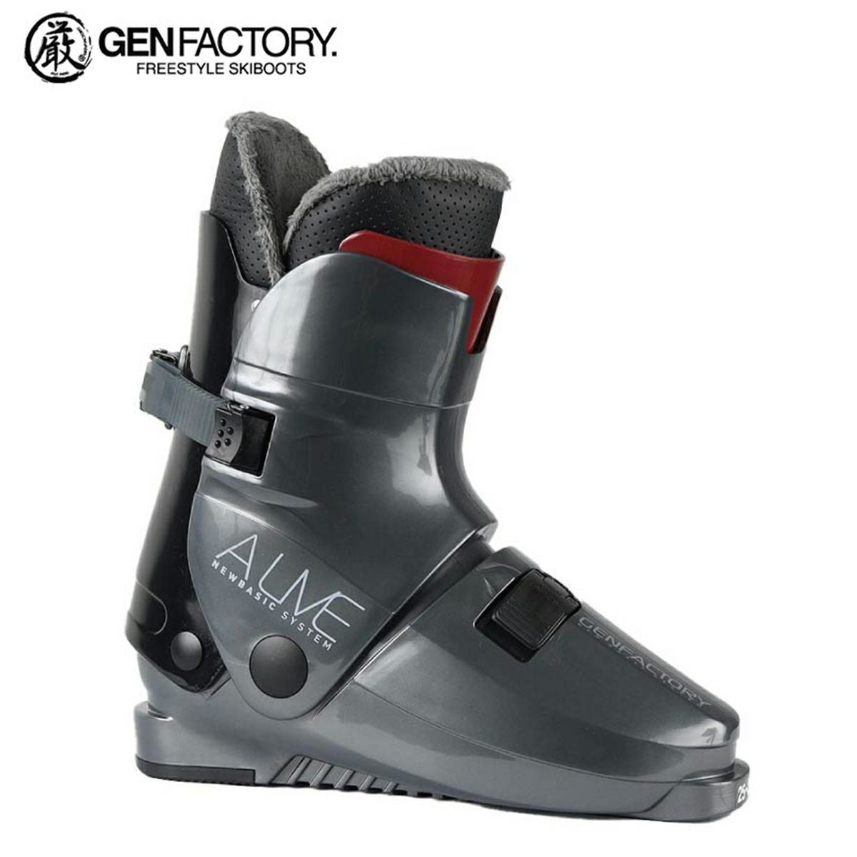 札幌市 清田区 GEN FACTORY ゲンファクトリー DIN7880 スキーブーツ 25.0㎝ グレー系 スキー靴 GENFACTORY/ゲンファクトリー スキーブーツ DIN7880 25.0cm ソール