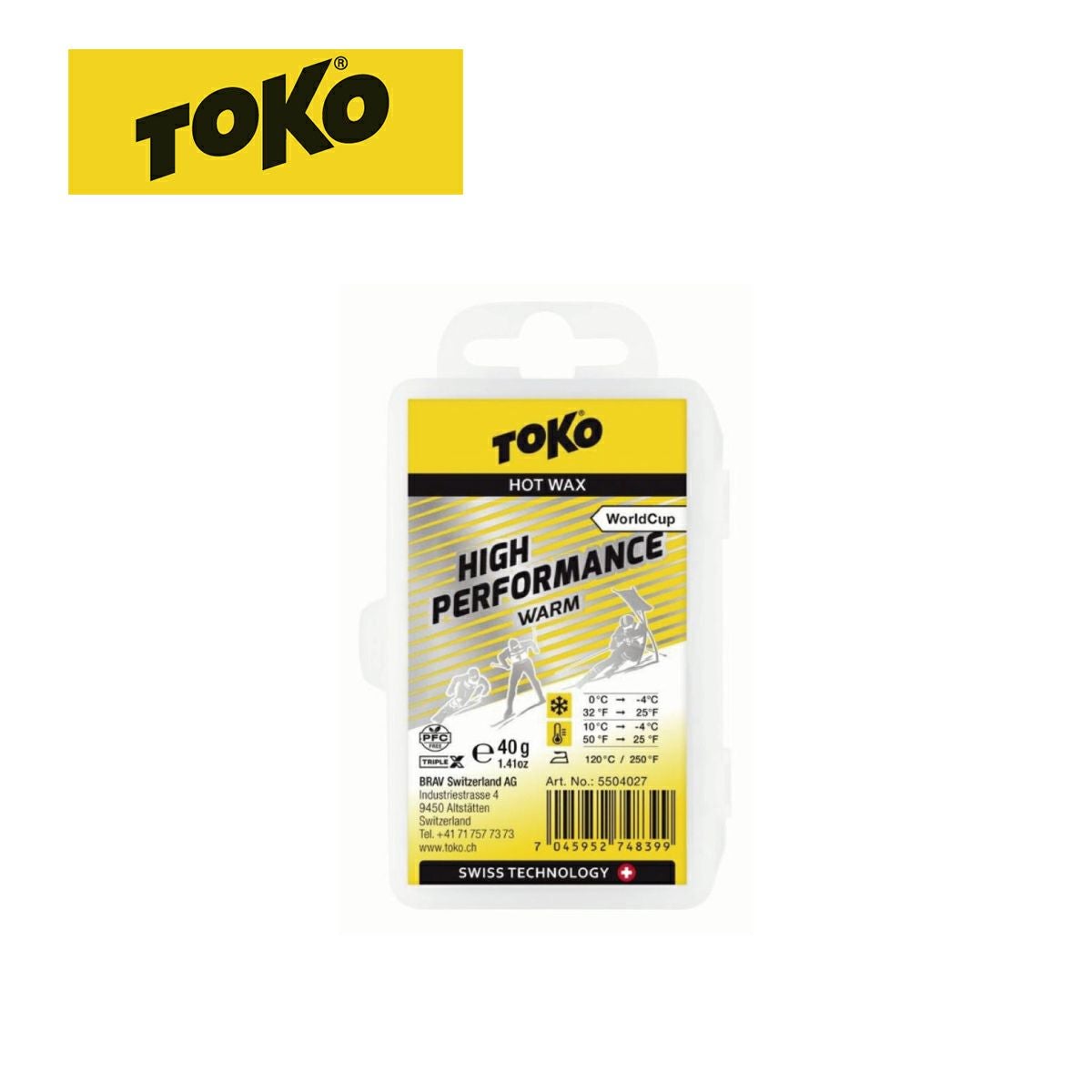 TOKO トコ スキー ワックス＜2023＞World Cup High Performance ｺｰﾙﾄﾞ