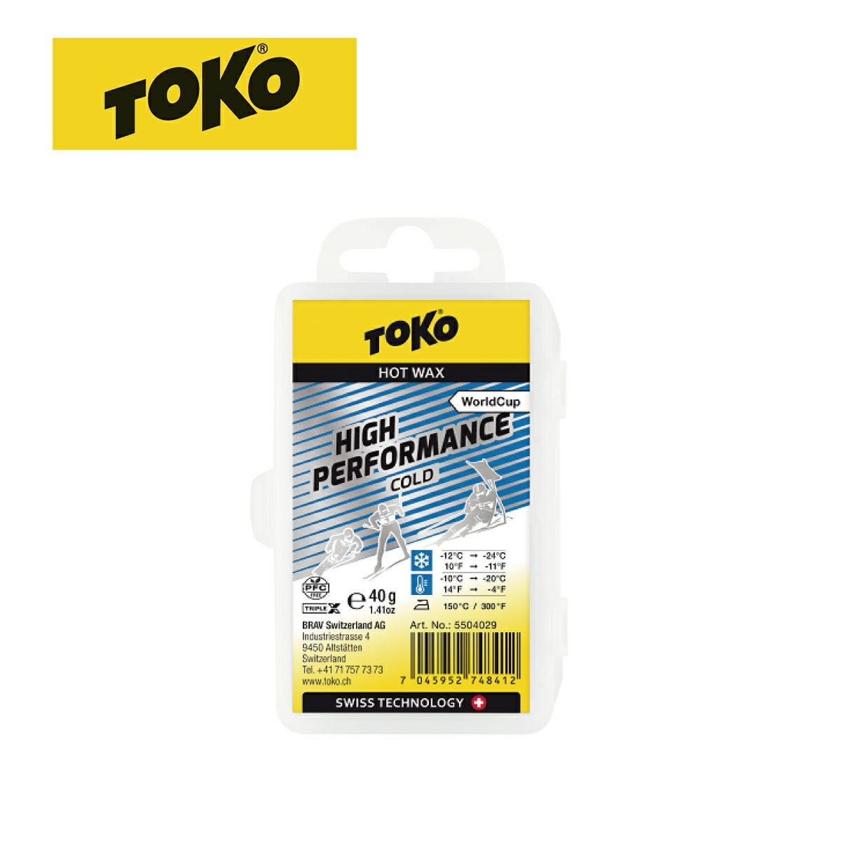 TOKO トコ スキー ワックス＜2023＞World Cup High Performance ｺｰﾙﾄﾞ