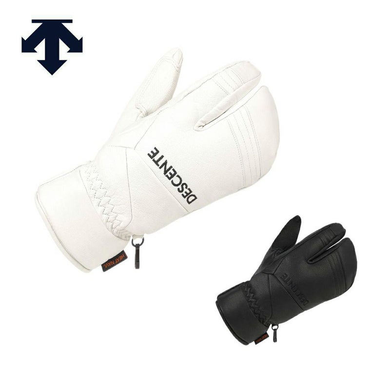 DESCENTE �f�T���g �X�L�[�O���[�u �����Y ���f�B�[�X��2026��DW5FGV02M / 3FINGER LEATHER GLOVE ���{���K�i