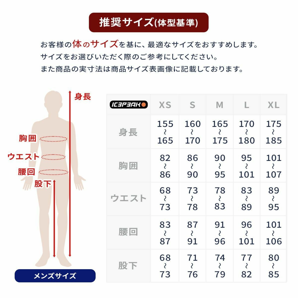 ICEPEAK アイスピーク スキーウェア パンツ メンズ＜2026＞857012535