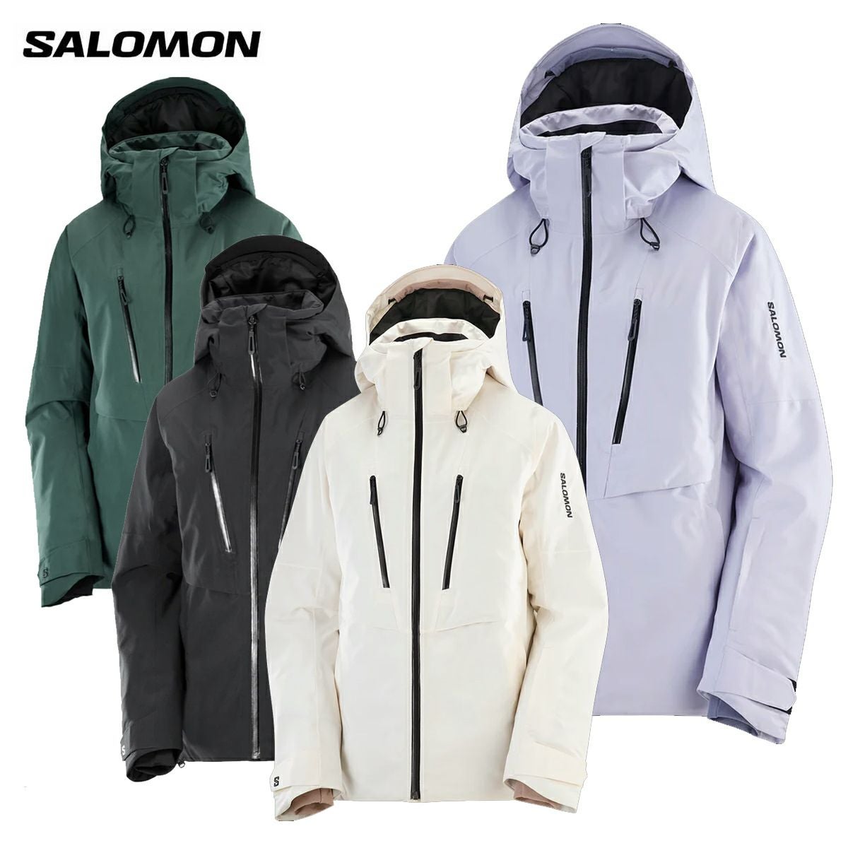 ホワイトストライプ スキーウェアセット　サロモン　レディース SALOMON サロモン スキーウェア ジャケット レディース＜2026