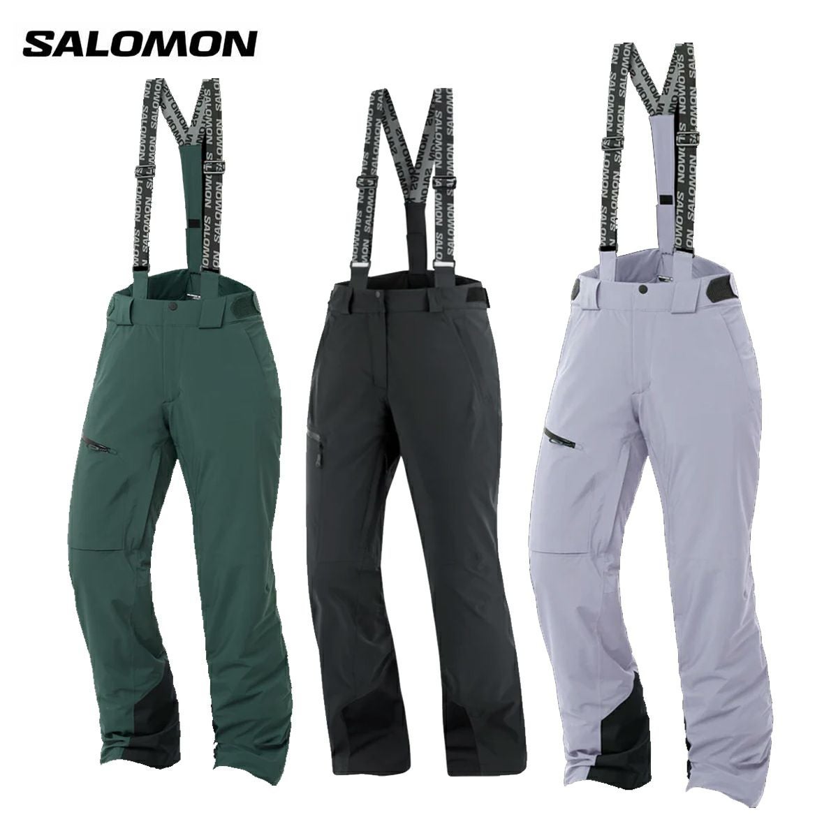 SALOMON スノーボードパンツ グレー スキーウェア スキーパンツ パンツ SALOMON サロモン メンズ 2025 EDGE