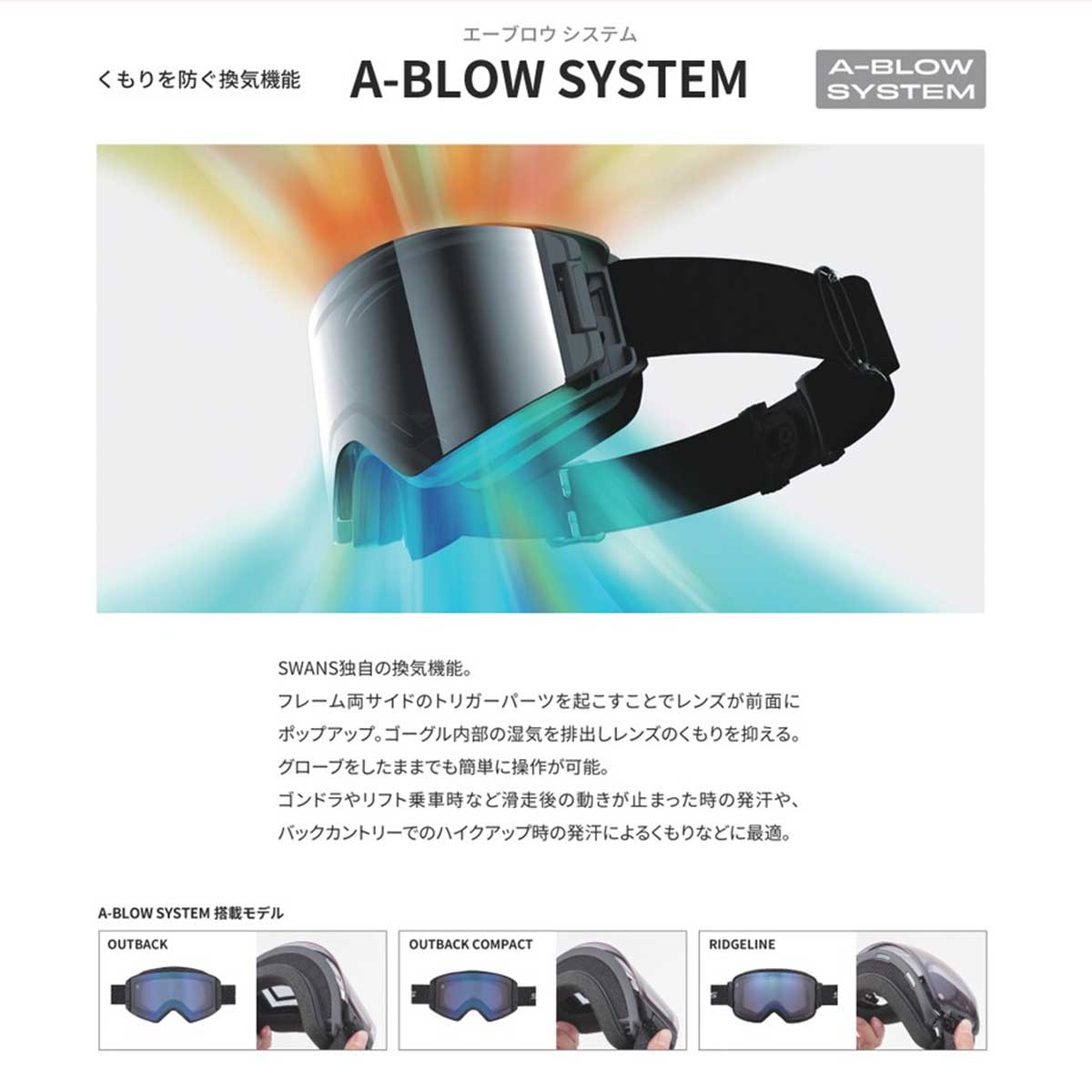 スワンズ SWANS スキーゴーグル メンズ レディース ＜2027＞OB-MDH-CU