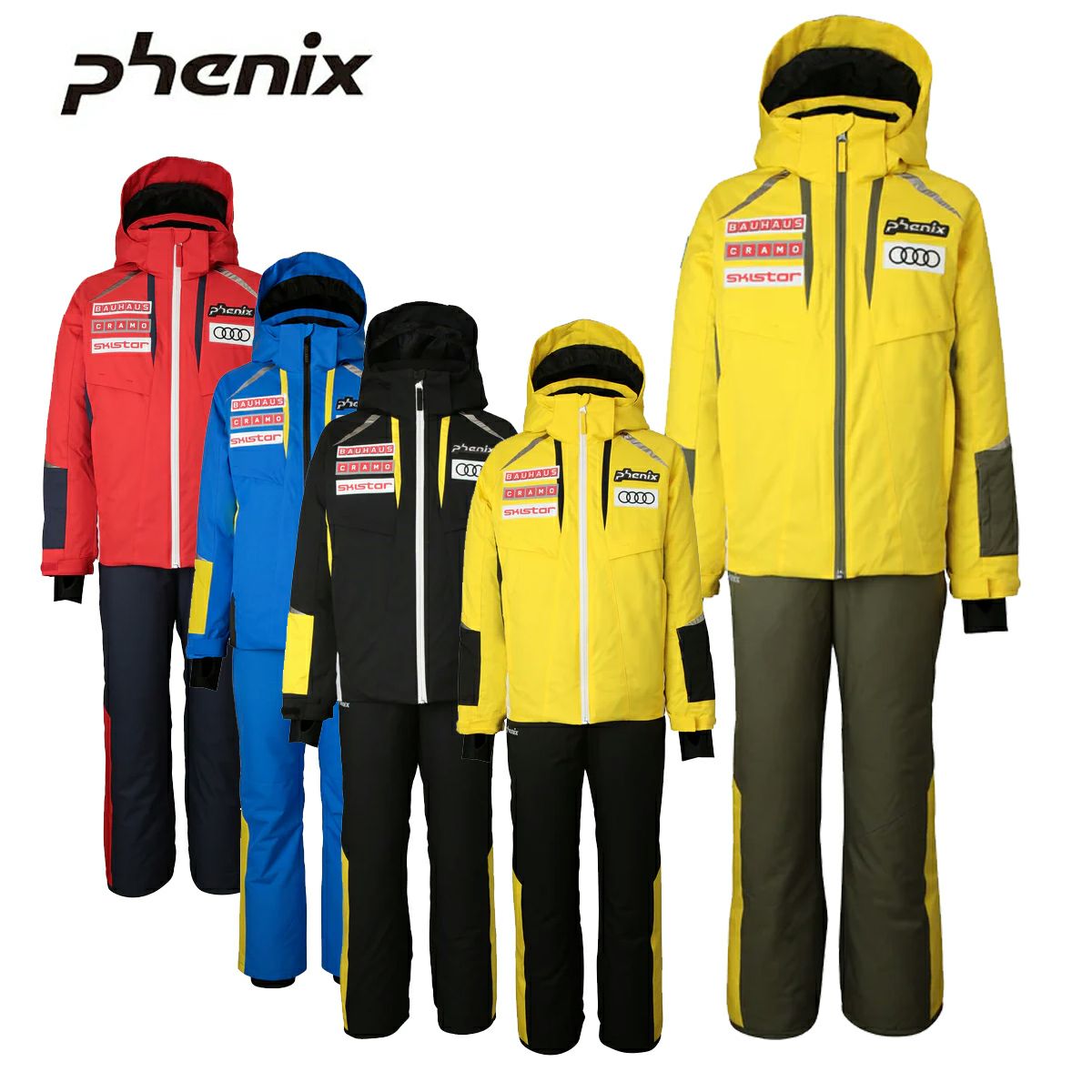 Phenix 子ども用スキーウェア 150cm　イエロー/ブラック フェニックス（PHENIX） スキーウェア キッズ 上下セット 女の子