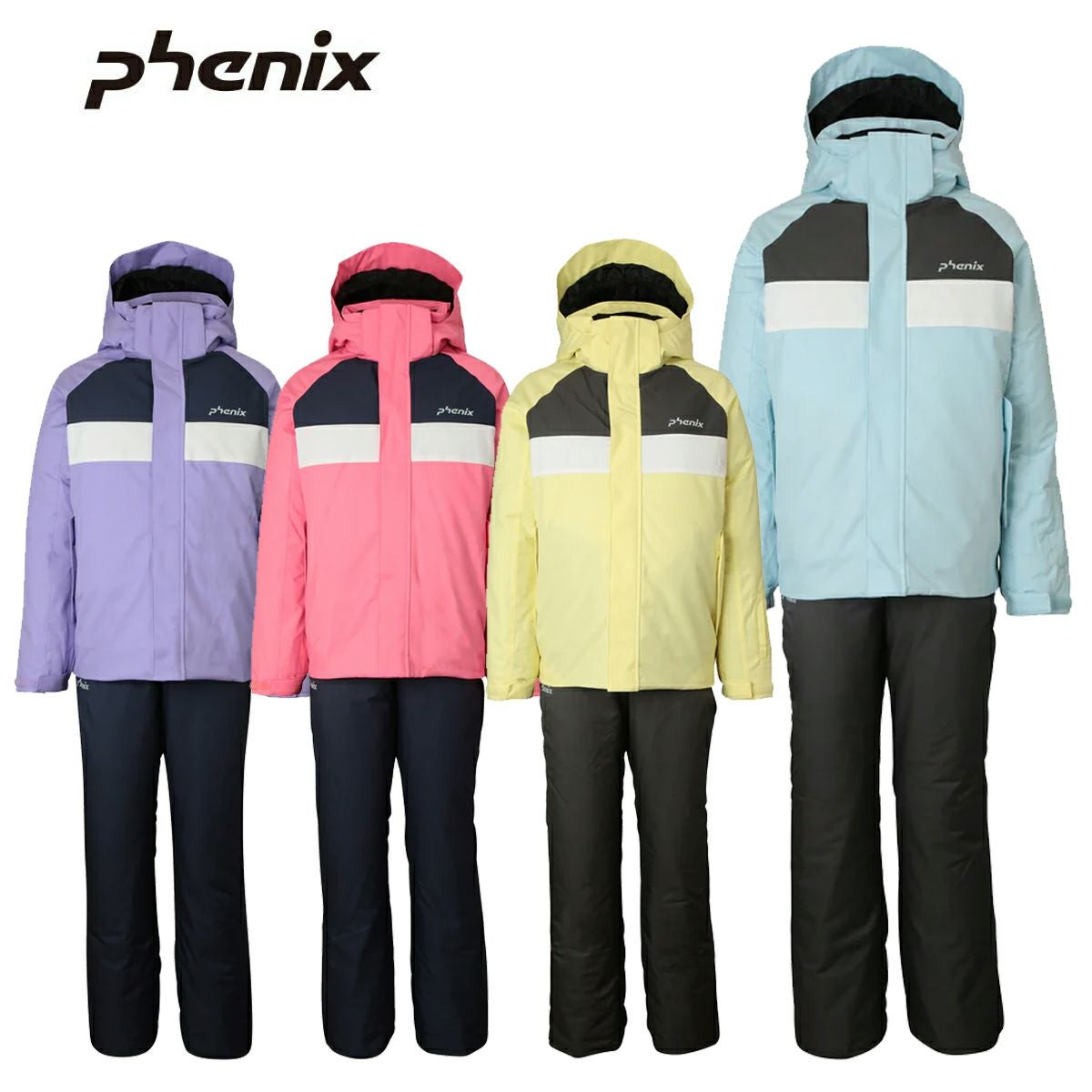 phenix　フェニックス 子ども用スキーウェア ネイビー/ミント フェニックス（PHENIX） スキーウェア キッズ 上下セット 男の子