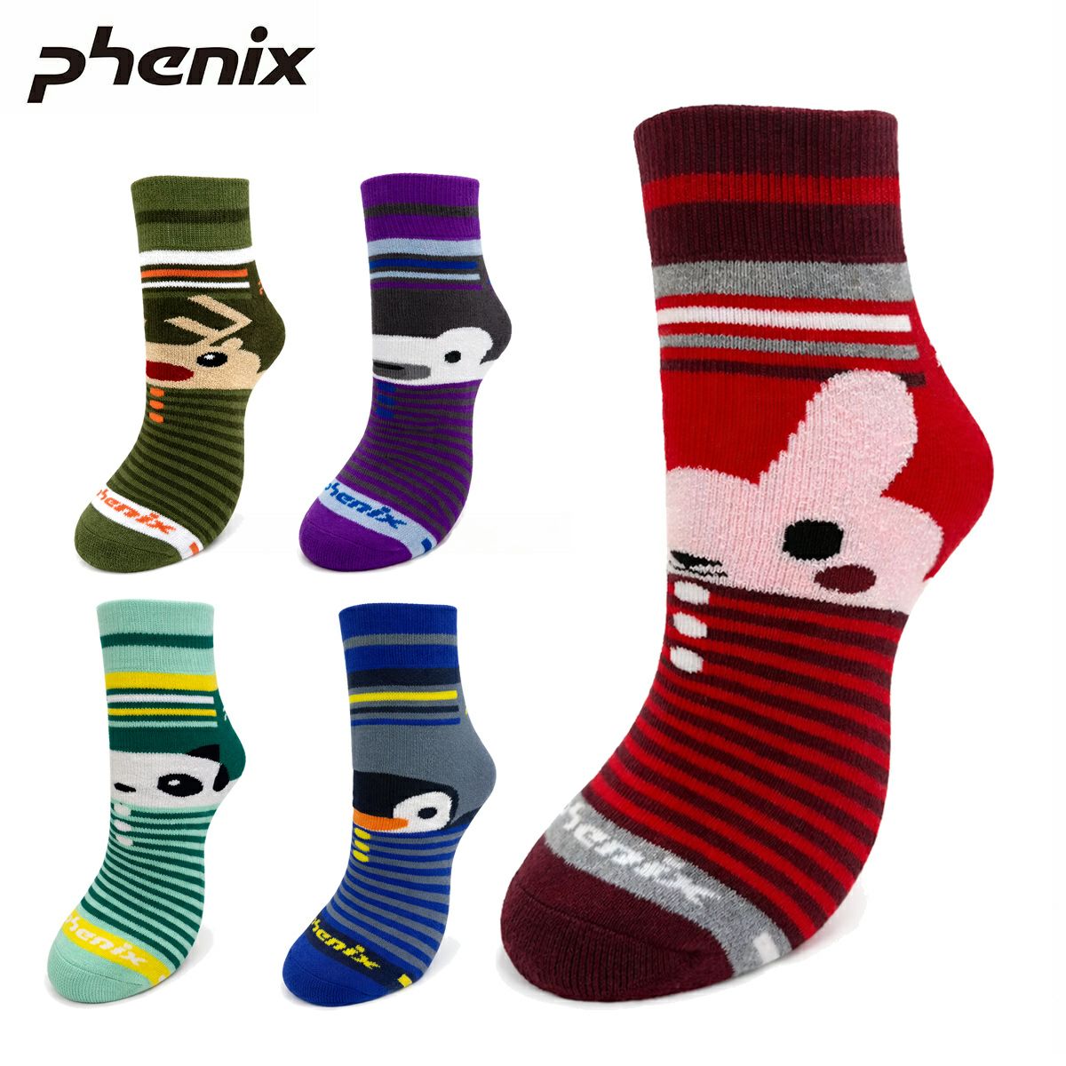 Columbia スキーウェア3T、phoenixグローブ、極厚靴下セット フェニックス（PHENIX） Character Tube Socks キャラクター チューブ