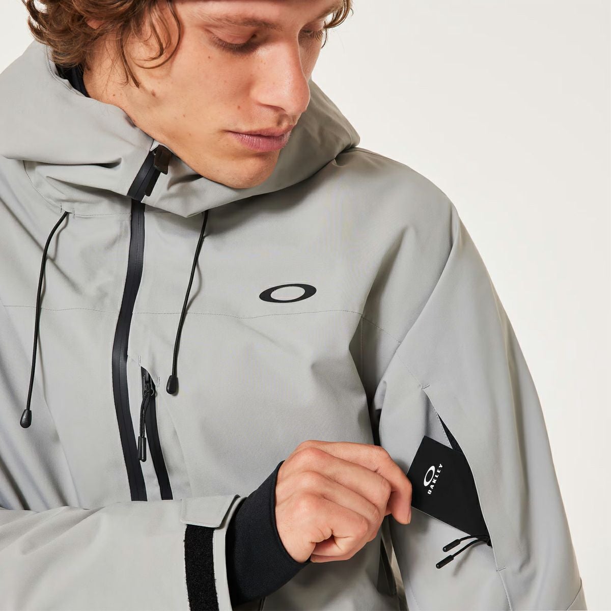 Oakley スキー・スノーボードジャケット グレー　スノーウェア OAKLEY（オークリー） フリース ジャケット メンズ フルジップ ポーラ