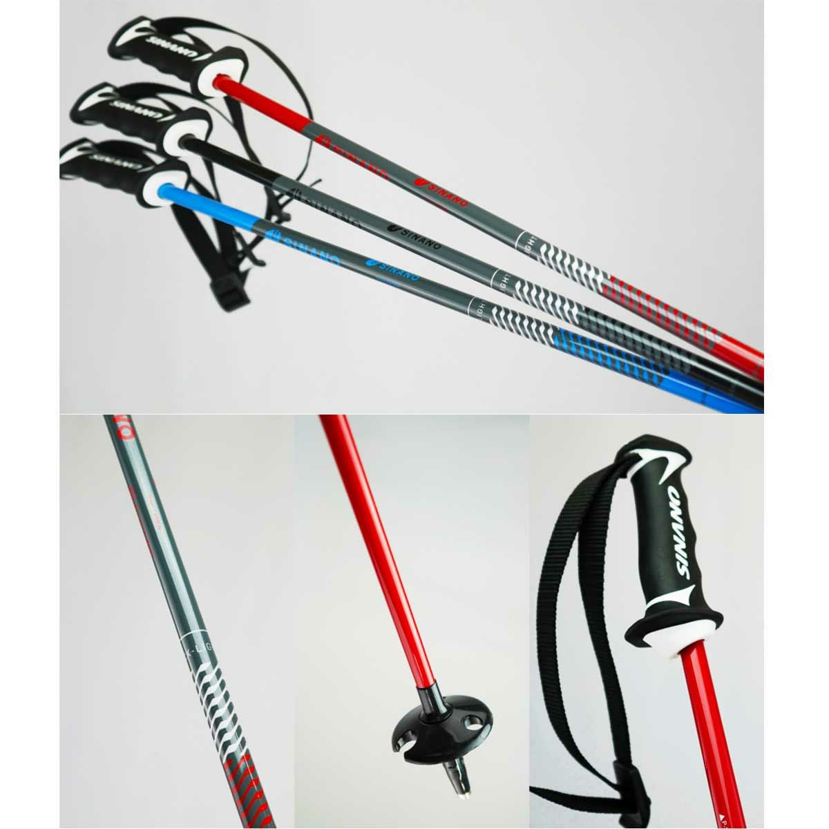 SINANO CX-LIGHT 軽量カーボン 115 cm レッド CX-LIGHT - スキーポール｜シナノ公式