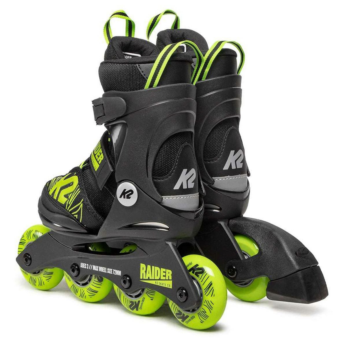 【値下げ】RIDEライドNANIC155 +k2バインセット　初中級向 インラインスケート キッズ ジュニア K2〔ケーツー〕 RAIDER なら