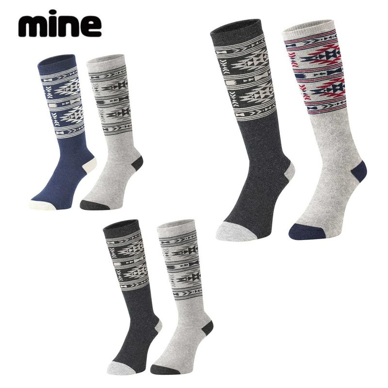 MINE �}�C�� �\�b�N�X �X�L�[�C�� �L�b�Y �W���j�A ��2026�� 2���g Long JuniorSocks / 2���g �����O �W���j�A �\�b�N�X / MP-725