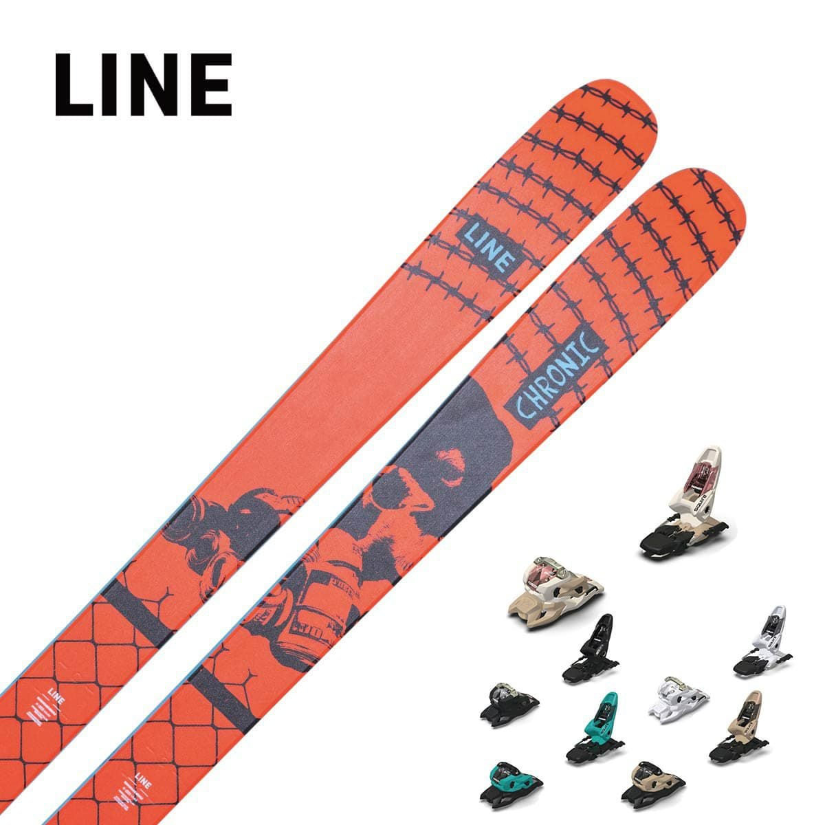 LINEスキー ビンディング付き 133cm LINE ライン スキー板 メンズ レディース＜2026＞OPTIC 88 [LN2509210