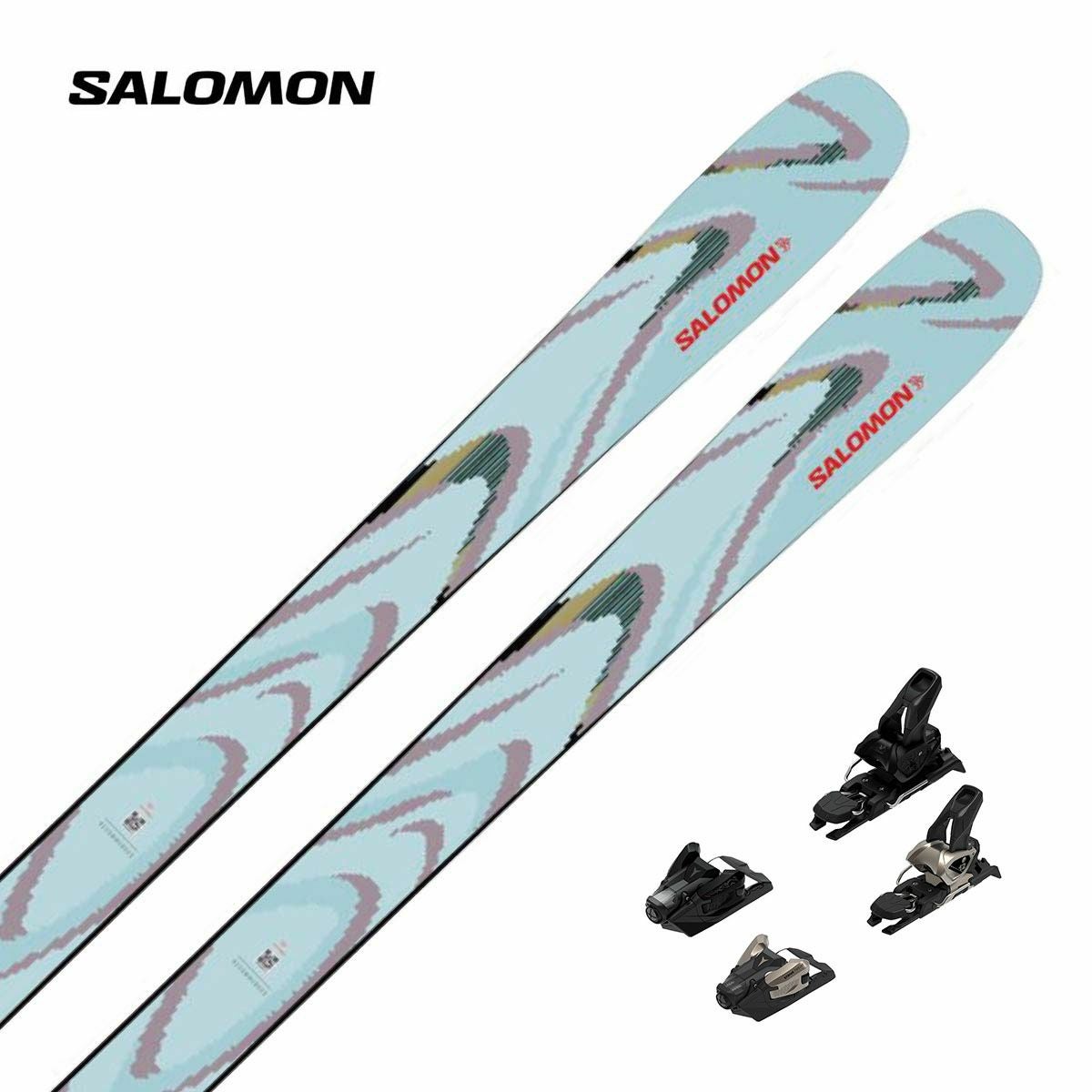 【KSD/Back/75】SALOMON/サロモン　power line AL IUM 154 バインディングL10　レディース　ユースド　Ｇ Kart　■スキー＆スノボー関係沢山あります。見学の上決めてください当日キャンセル可能。専用駐車所あり SALOMON サロモン スキー板 メンズ レディース＜2026＞QST 94 ICED