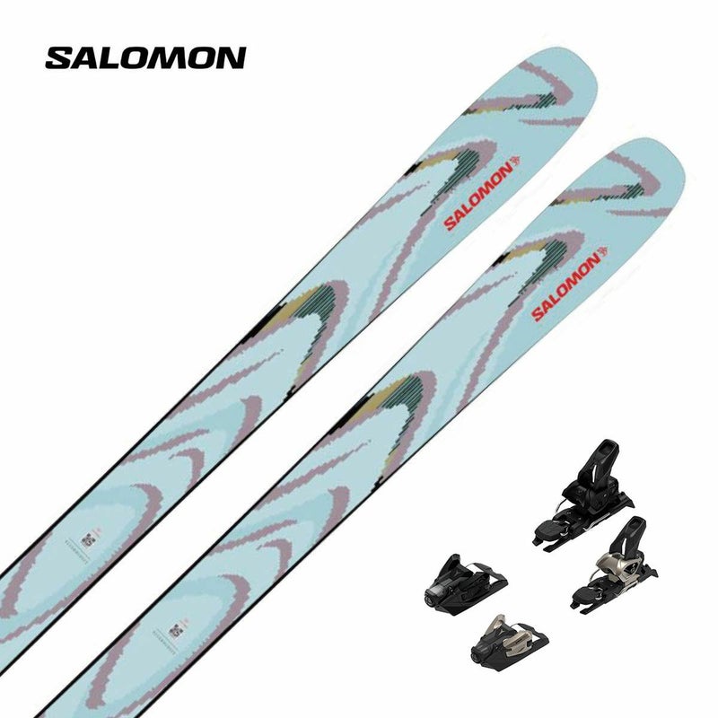 SALOMON �T������ �X�L�[�� �����Y ���f�B�[�X��2026��QST 94 ICED AQUA / [L47774600+] + �A�g�~�b�N STRIVE 12 GW �r���f�B���O �Z�b�g ��t����