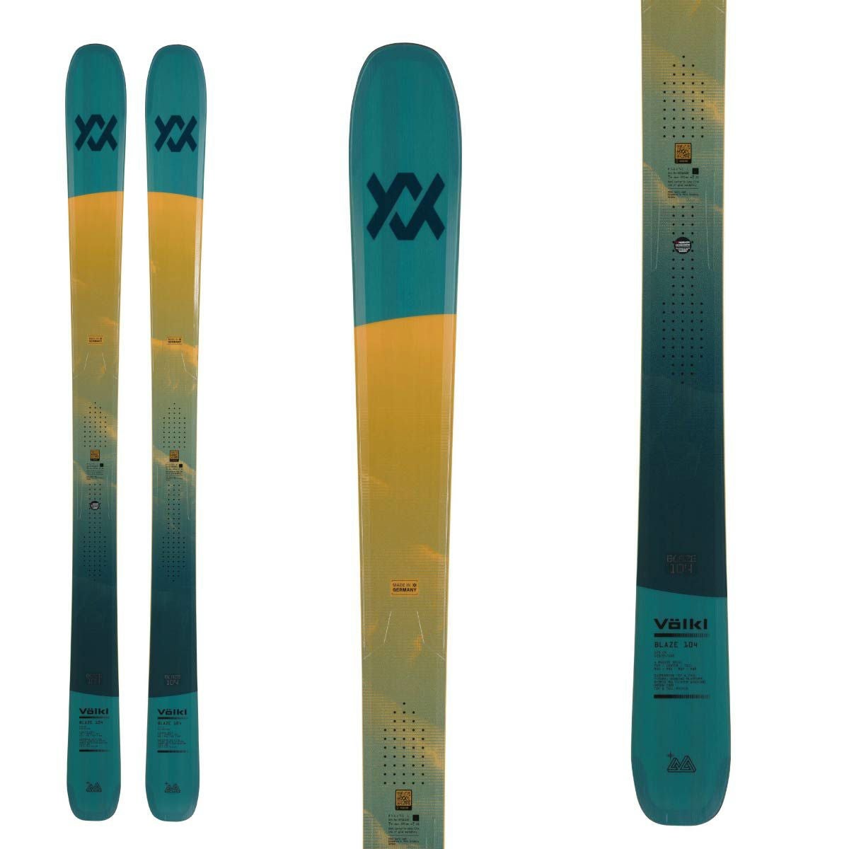 VOLKL フォルクル スキー板 メンズ レディース<2026>BLAZE 104 TEAL VOLKL フォルクル スキー板 メンズ レディース<2026>BLAZE 104 TEAL