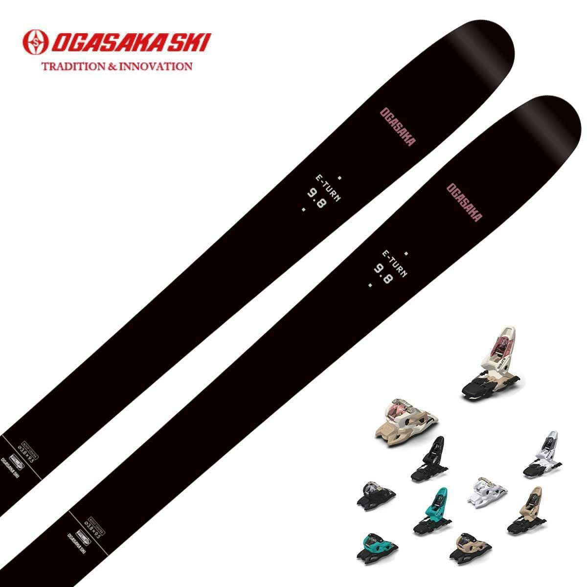 OGASAKAスキー板 148cm OGASAKA オガサカ スキー板 2025 ET-10.8/Y + ATTACK 14 GW 【金具付き