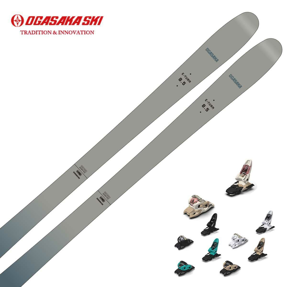 OGASAKAスキー板 148cm OGASAKA オガサカ スキー板 2025 ET-10.8/Y + ATTACK 14 GW 【金具付き