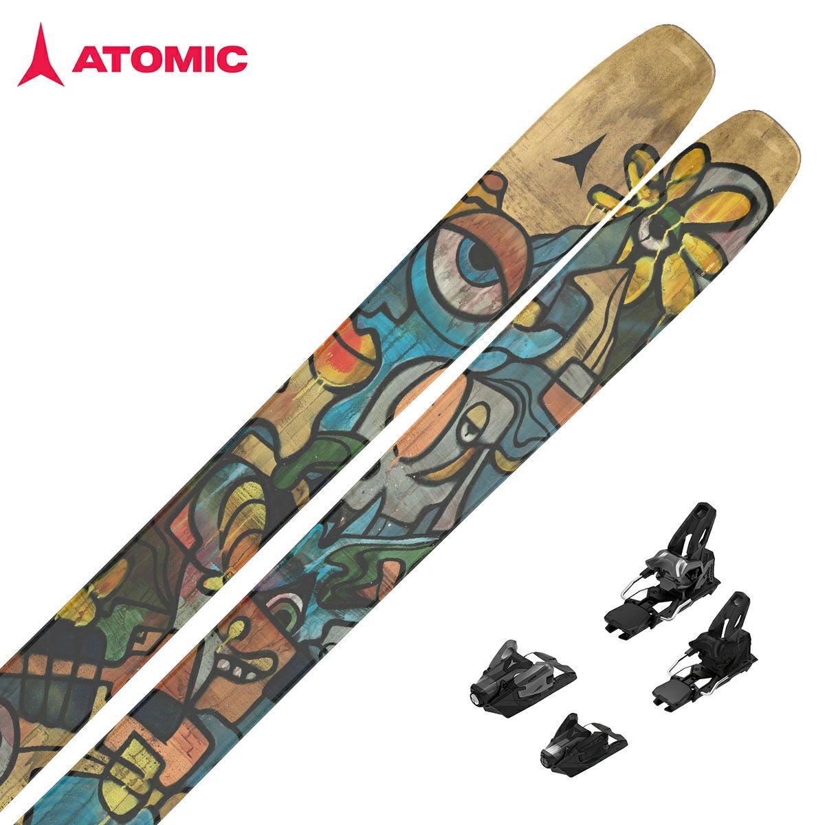 スキーセット アトミック 初心者用 ATOMIC（アトミック） REDSTER J2 + C 5 GW SKI Jrスキー板＋