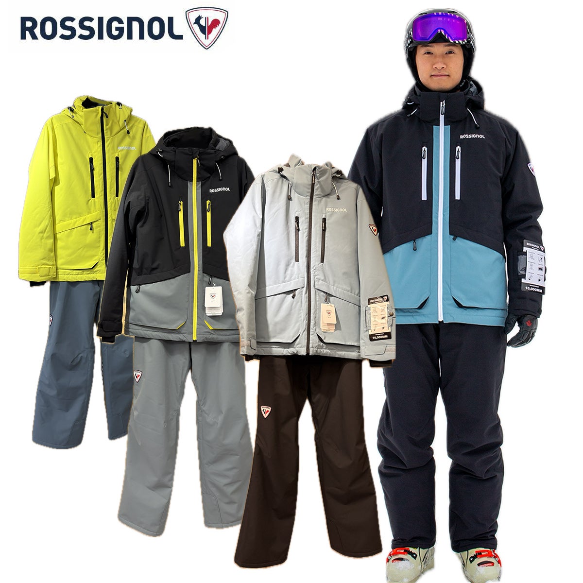 スキーウェア メンズ 上下セット ROSSIGNOL ロシニョール 2025