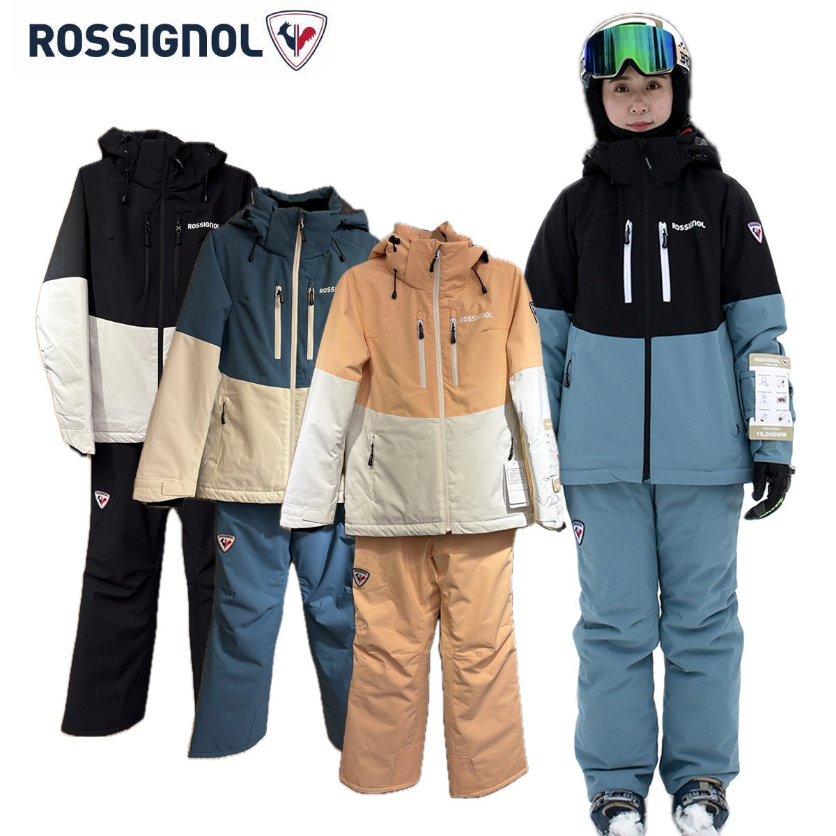 スキーウェア メンズ 上下セット ROSSIGNOL ロシニョール 2025