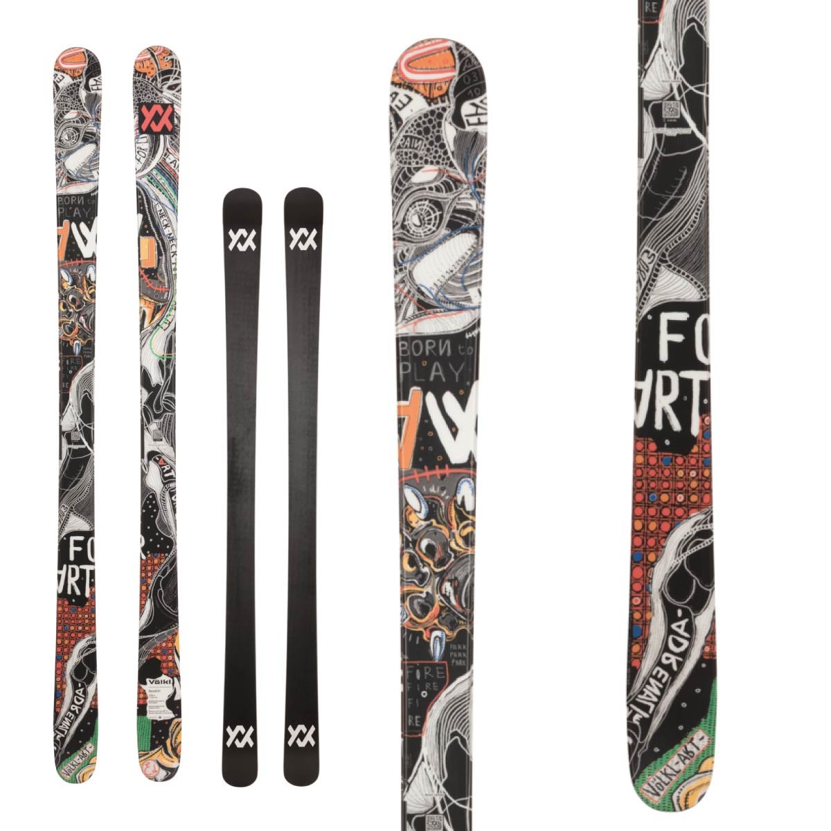 スキー板 VOLKL フォルクル REVOLT 81 158cm フォルクル(Volkl) フリースタイルスキー板 REVOLT 81 DEMO+FDT TP10