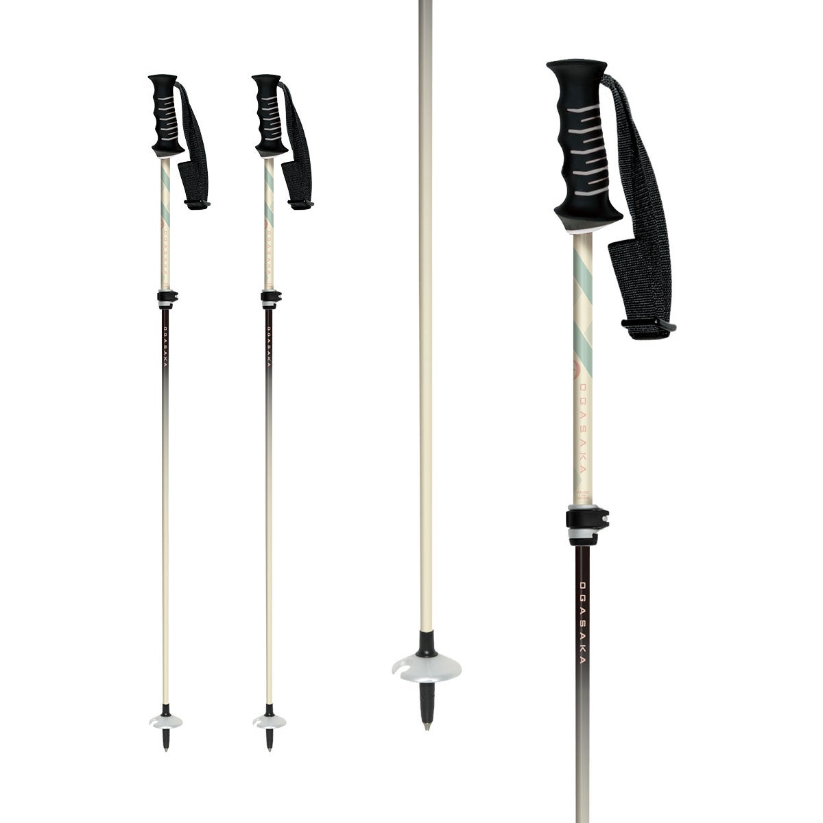 【新品未使用】OGASAKA LC-DM/CAMO 迷彩柄 伸縮式スキーストック 早期予約】OGASAKA オガサカ スキーポール ストック メンズ レディース