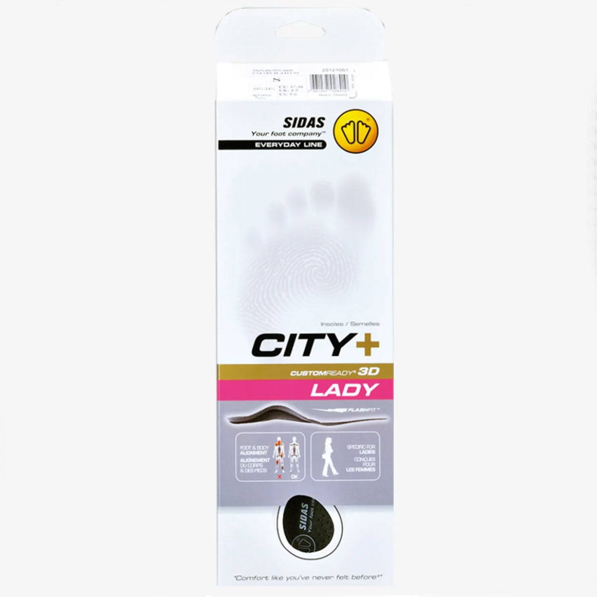 SIDAS シダス インソール レディース＜2027＞ CITY + LADY / シティ
