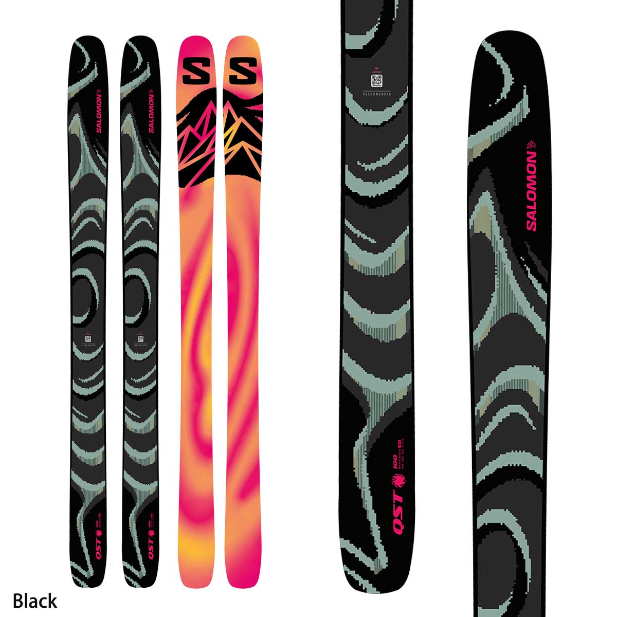 SALOMON サロモン スキー板 メンズ レディース＜2027＞QST 100 BLACK