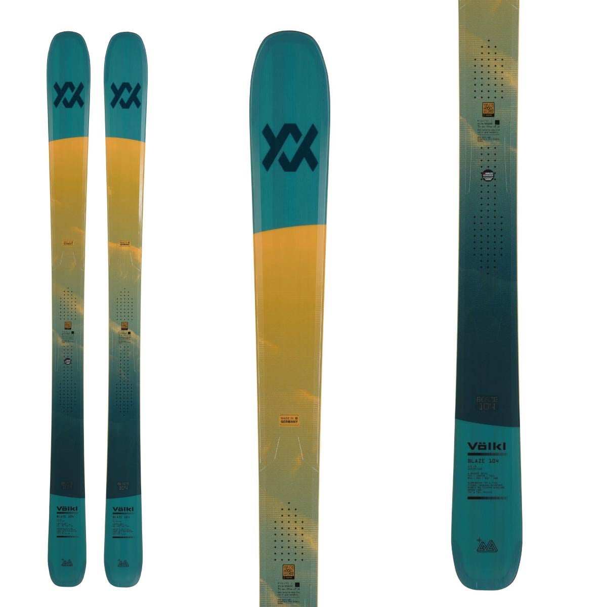 VOLKL フォルクル スキー板 メンズ レディース＜2026＞BLAZE 104 TEAL