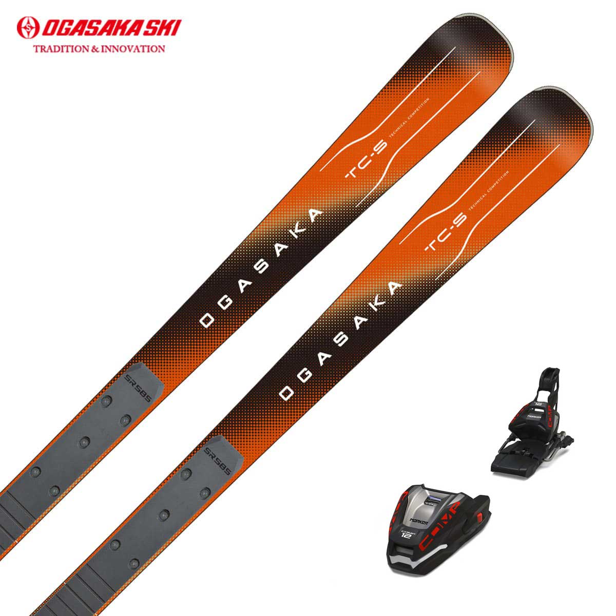 OGASAKA TC J スキー 板 140cm ビンディング付 OGASAKA オガサカ スキー板 メンズ レディース＜2026＞TC-S + RMOTION